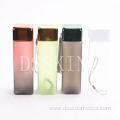 480ml Transparent instant cups square plastic water cups BPA free water bottle